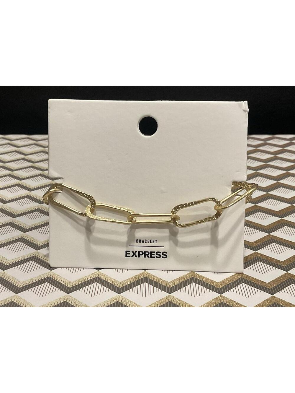 NWT EXPRESS gold Tone Link Bracelet # 1058